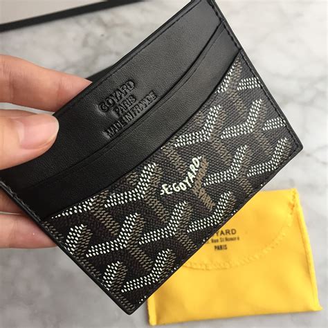 how to tell if a goyard bag is real|authentic goyard card holder.